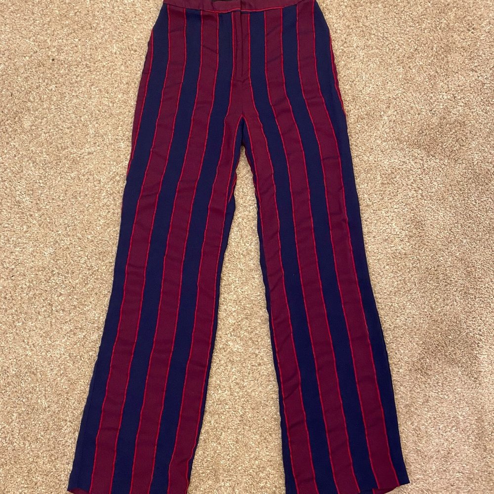 High-rise Striped Trousers